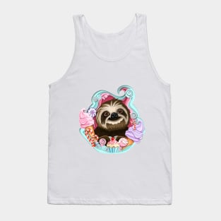 Sloth in the ice cream Tank Top